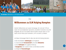 Tablet Screenshot of djk-kempten.com